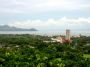 Nic - 011 * The north side fencing of the park affords views of the Maribios Volcanoes to the northwest of Managua, the Chiltepe Peninsula, Lake Managua and the old city center (from nicaraguafacil.com)